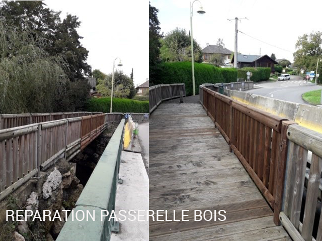 REPARATION PASSERELLE BOIS CUSY